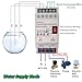 Stropum Automatic Water Level Controller AC 110V Liquid Level Sensor Detector Pump Float Switch Control Relay with 6.5ft Detector GL-1