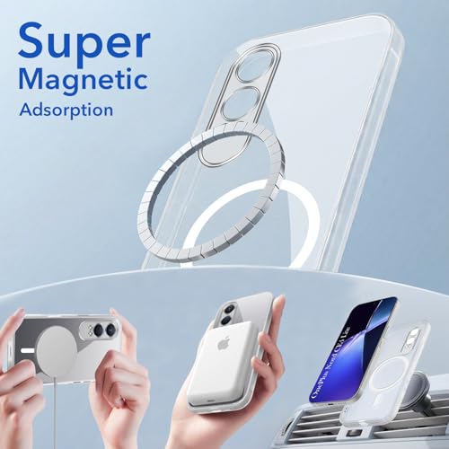 Image of Jkobi Lifetime Anti-Yellow MagSafe Compatible Clear Back Cover Case for OnePlus Nord CE 4 Lite (Sleek Hard Crystal | Shockproof and Camera Protection)