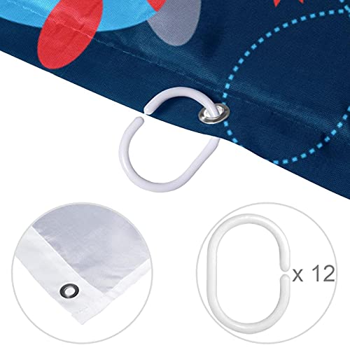 Rideau de douche imperméable pour éviter les éclaboussures - 5
