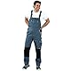 Planam 2133054 Canvas 320 Latzhose, Grau/Schwarz, Größe 54