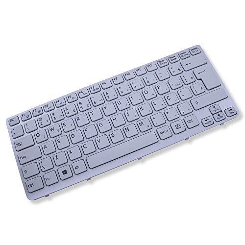 Teclado para Notebook Sony Vaio SVE141L11X | Branco ABNT2