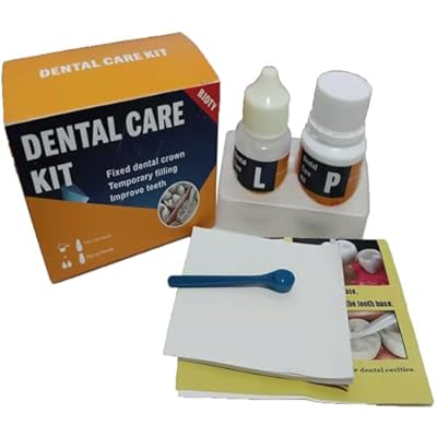 Zinc Oxide-Eugenol Cement Dental Kit Affix Temporary Crowns or Bridges and is Easy to Operate (15, Milligrams)