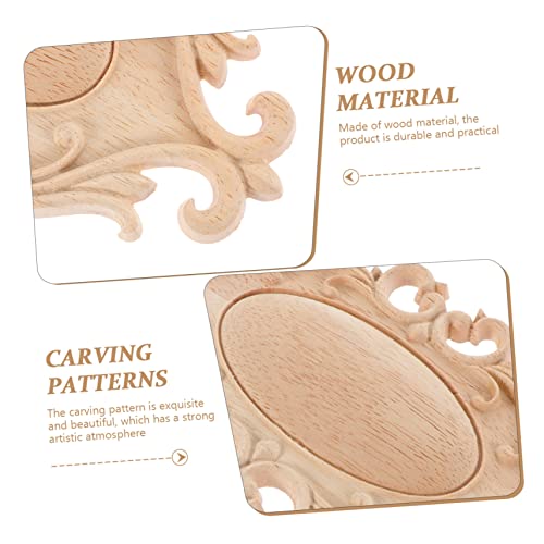 Decoración de madera natural tallada en relieve para puertas y ventanas 7