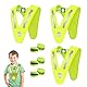 APKOL Warnweste Kinder, 3 Stück Warnwesten Kinder+6 Reflektoren Armbänder, Leichte Warnweste V-Form Reflektorweste, Kinder Warnschutzweste für Outdoor Laufen Radfahren Sport, Leicht und Tragbar