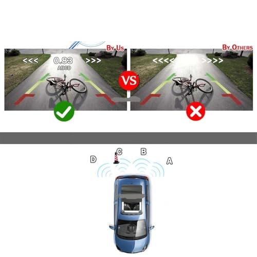 Radar de marcha atrás inalámbrico para coche, sensor de aparcamiento visible, kit de detector de radar de asistencia de video de 5 pulgadas, monitor TFT con cámara de visión trasera, radar de marcha