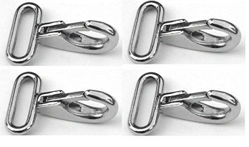 Marine Part Depot Four Stainless Bimini Strap Snaps