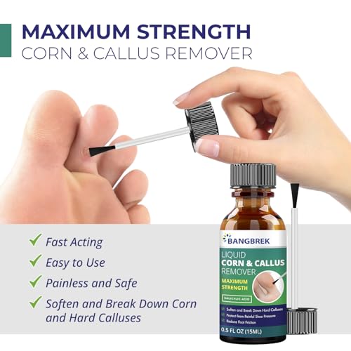 Image of Corn Removers for Toes: Liquid Salicylic Acid Corn Removal for Feet - Corn Callus Remover for Feet Extra Strength (0.5 Fl Oz)