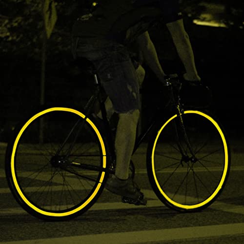 Decalques reflexivos da bicicleta | Fita refletora para bicicletas à prova d'água | 42 unidades de
