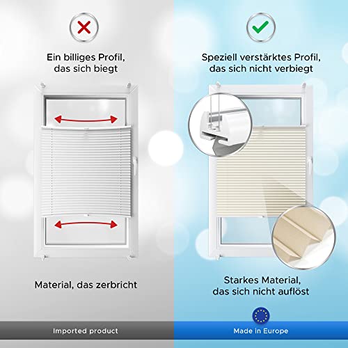 Thermo-Rollo Shadoo Home Plissee ohne Bohren nach Maß