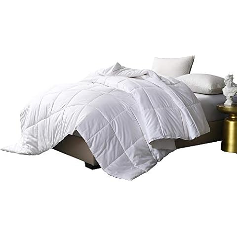 Cottonpure Sustainable 500 Thread Count Cotton Cover All Natural Breathable Hypoallergenic Cotton Comforter , Full/Queen Cover