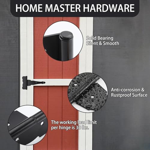 image for HOME MASTER HARDWARE 4 in Decorative T Strap Hinge Shed Storage Gate S