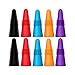 Lot de 10 bouchons de vin, CNYMANY en silicone réutilisables pour bouteille de boisson avec bouchon en liège pour garder le vin frais – Rouge, bleu, orange, violet, noir