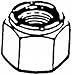 HANDI MAN MARINE CO B180 Box of 100 Lock Nuts - #6-32