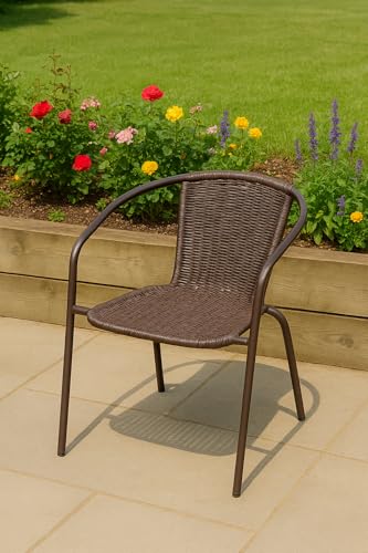 كرسي فيتال الحديث والأنيق للحديقة وفناء الطعام | اثاث خارجي | إطار من الخيزران المتعدد | مقاوم للعوامل الجوية | مقاعد متينة ومريحة | تصميم سهل التنظيف | مثالي للفناء والشرفة والحديقة