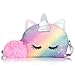 ZWOOS Borsa Tracolla Bambina, Carino Unicorno Crossbody Regolabile Messenger Tracolla per Bambini,Messenger Borse per Donna,Borsa a tracolla per bambina carina (A)