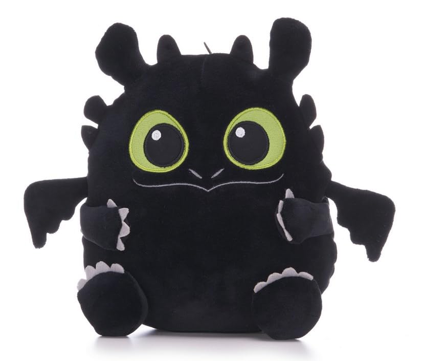 HTTYD Soft Toy Squashy Podgie Toothless Plush 10 inch Dragon Night Fury