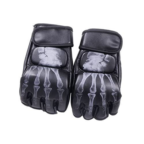 Gants de kickboxing demi-doigts respirants contre la transpiration en sparring