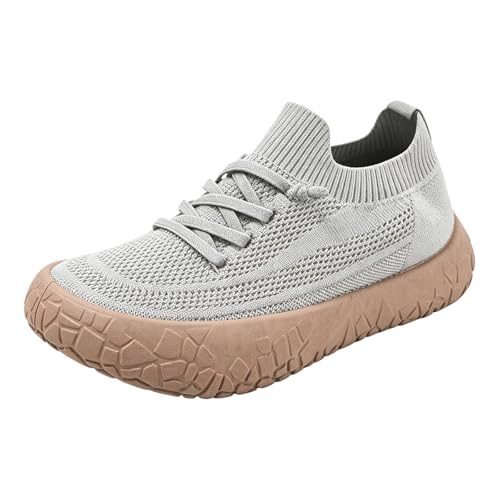 Baskets sportives décontractées à lacets légères et texturées