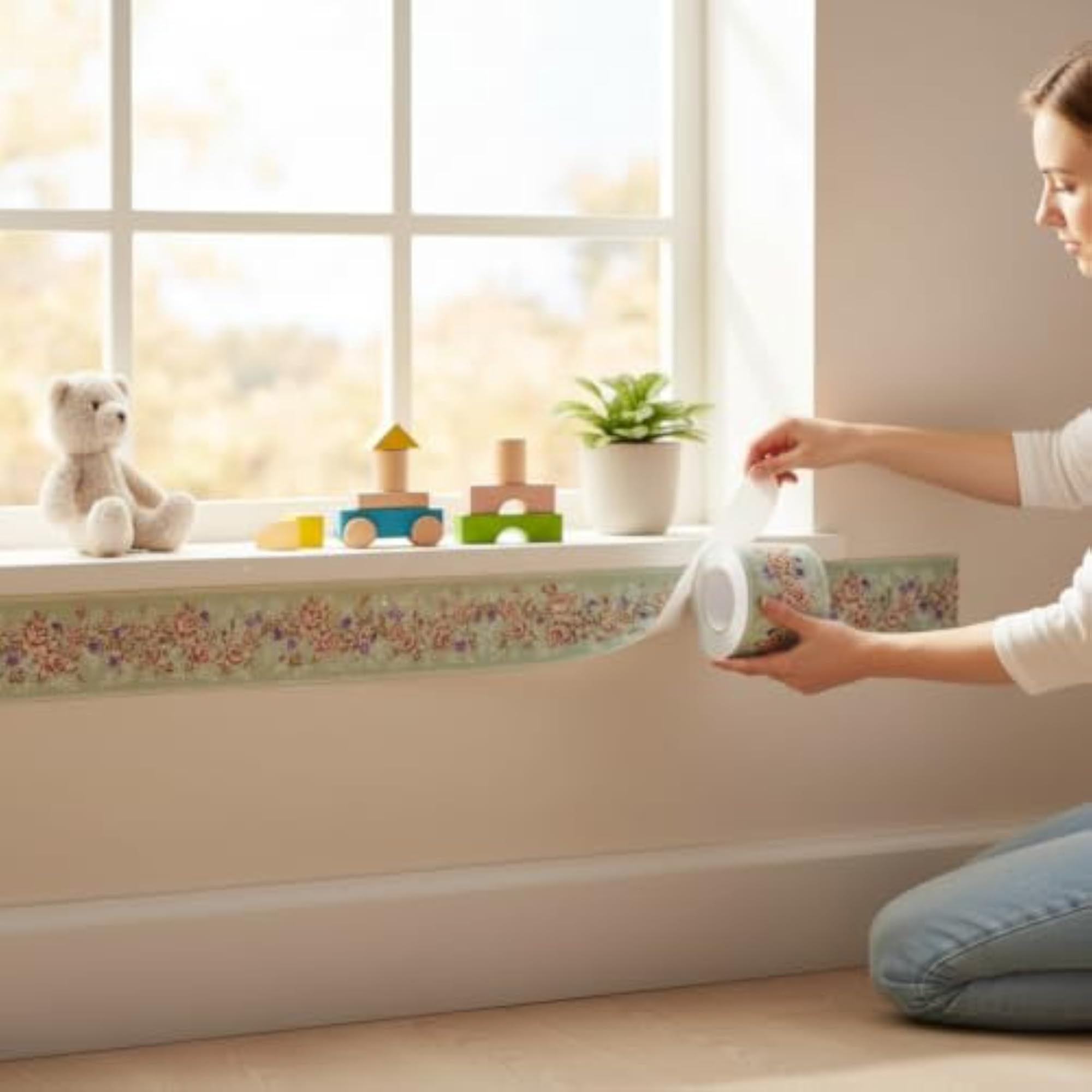 Self-Adhesive Waterproof Baseboard Wall Sticker for Kitchen Cabinets & Walls