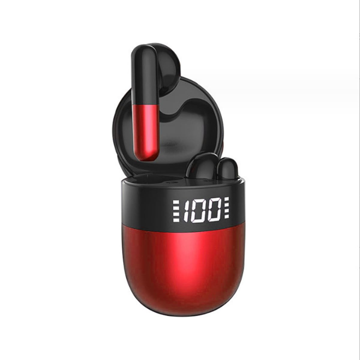 IKXO J28 Wireless Bluetooth Headphones in Ear Earphones Light-Weight Earbud Touch Smart HD Digital Display Charging Pod Sport