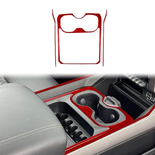 Cubierta para portavasos de fibra de carbono 3 piezas para Dodge RAM 2019-2023