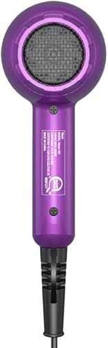 Miniatura 9 de Secador de cabello Wazor 1875W, secador iónico de cerámica, infrarrojo, de iones negativos, botón de ventilación, rojo