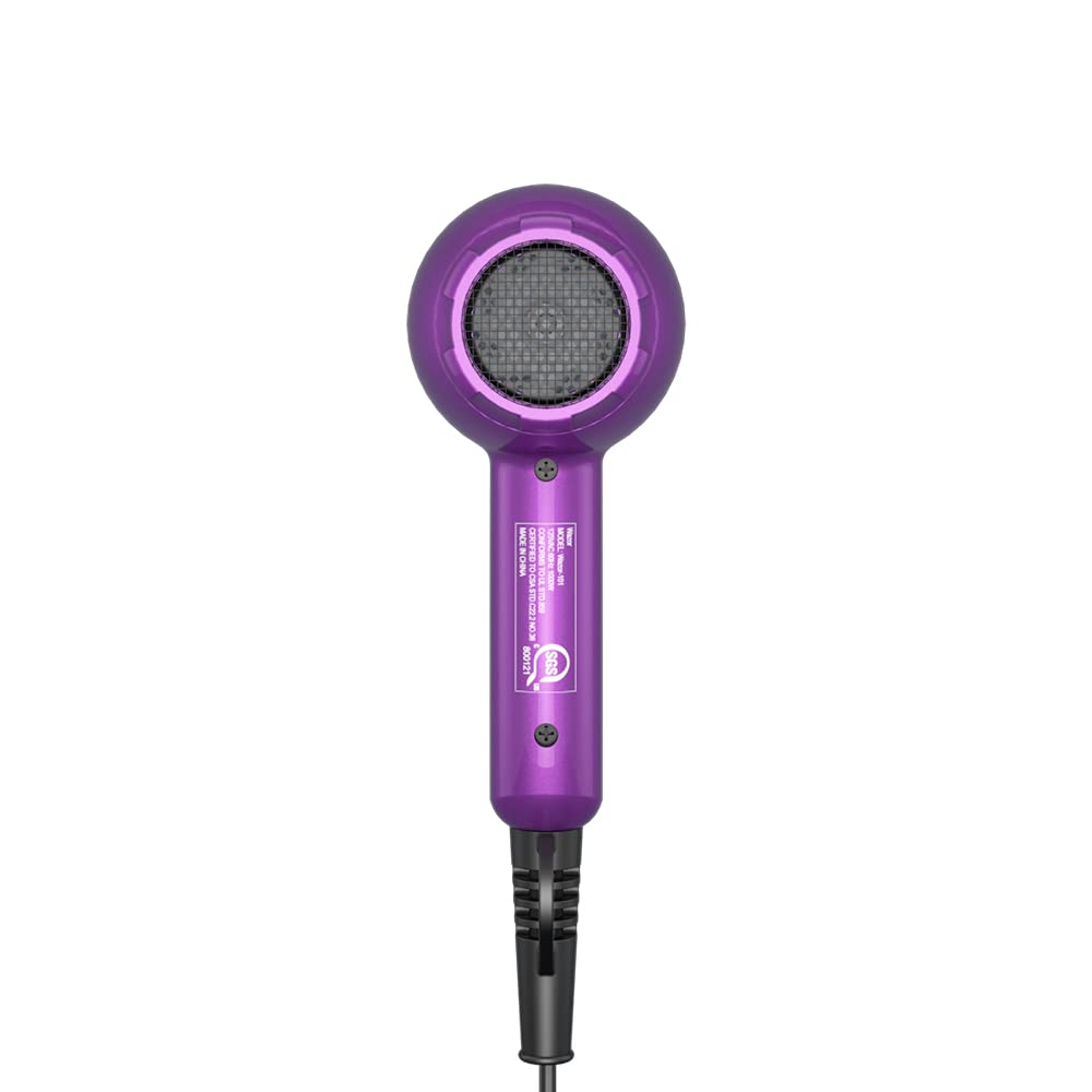 Secador de cabello  1875W, secador iónico de cerámica, infrarrojo, de iones negativos, botón de ventilación, rojo 9