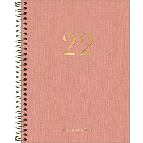 Planner Executivo Espiral 17,7 x 24 cm Lume 2022 - Estampa Rosa claro - Tilibra