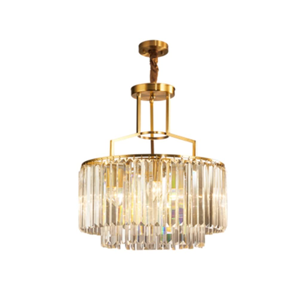 ASHES Ceiling Pendant Light, Modern Chandeliers for Living Room Crystal Chandelier Dining Room Ceiling Chandelier Lighting Fixtures Copper Lustres, Gold, KUYI-616