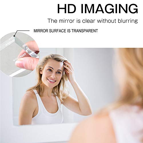 Image of NeuType 47 inchx22 inch Full Length Mirror Aluminum Alloy Frame Dressing Mirror for Bathroom /Bedroom /Living Room /Dining Room /Entry, Wall Mounted or Leaning Against Wall, Silver (No Stand)