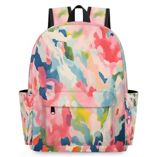 Colorful Camo Backpack for Kids Toddler Backpack for Preschool Kindergarten Camping Picnic Travel Bookbag
