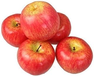 Decorative Artificial Fruit Vegetables Artificial Fruit Vegetable Decoration Apple (Red, 10 Pieces Light Quality)