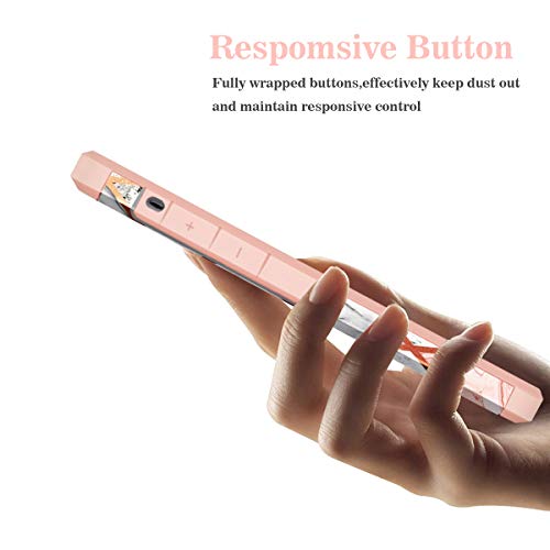 Fingic Compatible With Lg G8 Thinq Case Rose Gold Marble Design Shiny Glitter Bumper Hybrid Hard Pc Soft Rubber Silicone Cover Anti-Scratch Shockproof Protective Case 6.1 Inch 2019, Rose Gold #TOP5