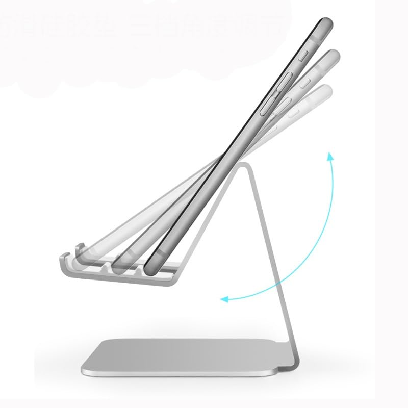 Support téléphone portable et tablette rose réglable pour bureau - 4