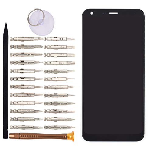 Image of LCD Screen Display with Digitizer Touch Panel Without Bezel Frame for LG Q7 Q7+ Q610 Q610EM(Black)