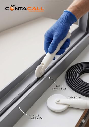 Profesyonel Pencere Fitili ve Sineklik Montaj Makarası - Çift Başlıklı Ergonomik Fitil Takma Aparatı