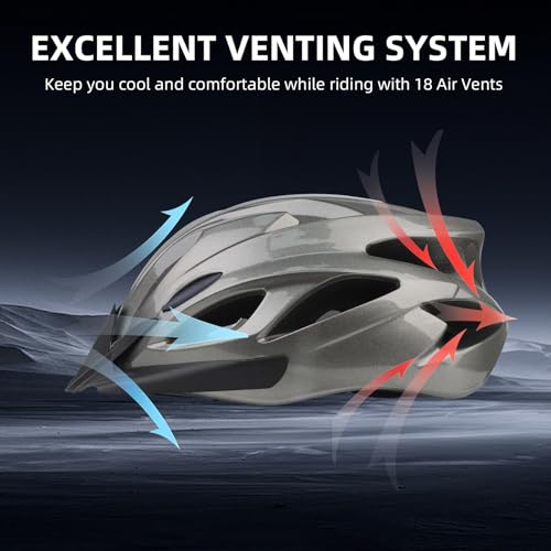 Adult Cycling Bike Helmet, Lightweight and Adjustable with