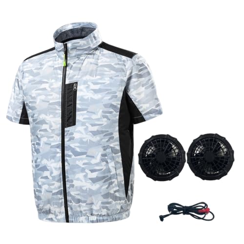 Gilet de refroidissement camouflage avec ventilateur 3 vitesses pour chantier