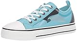 Stoffart: 100% Synthetik ASH Damen Vertu Sneaker, Blau (Azur/Weiß/Schwarz), 38 EU
