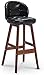 Stołki stołowe wysokości licznika zestaw 2 z krzesłami z tyłu Pu Skórzane barstury do kuchni Śniadanie Dining Island Black/Brown, 68 cm / 78 cm (Kolor: stołki brązowe Zestaw 3, Rozmiar: 78 cm)