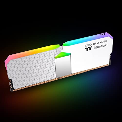 Image of Thermaltake TOUGHRAM XG RGB White DDR4 4400MHz 16GB (8GB x 2) 16.8 Million Color RGB Alexa /Razer Chroma /5V Motherboard Syncable RGB Memory RG06D408GX2-4400C19B