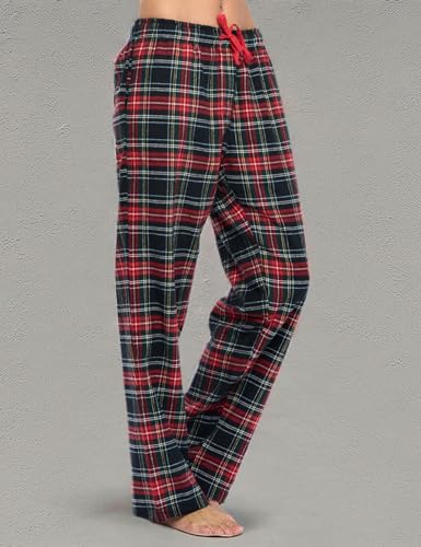 Image of Ashford & Brooks Women's Super Soft Flannel Plaid Pajama Sleep Pants