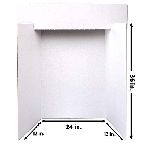 Artskills Tri-Fold Display Boards, 36" X 48", White, 6 Count #TOP3