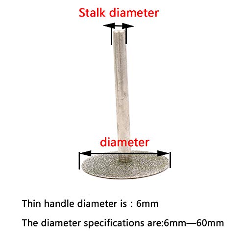 Cabezal de rectificado de diamante con vástago de 6 mm miniatura 3