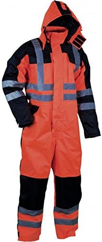 Lyngsoe LR5033-05/07-XS Size X-Small Winter Overall - Hi-Viz Orange/Black