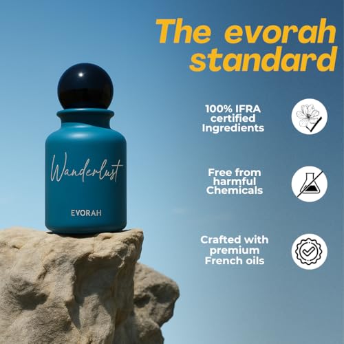Image of House Of Evorah Wanderlust Eau De Parfum (25 ml) - Aqua, Marine & Musky Everyday Scent | Perfume For Man | Perfume For Men
