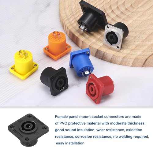 MECCANIXITY 5 conectores XLR hembra panel miniatura 5