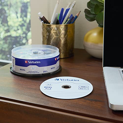 Image of Verbatim 98914 M-Disc BDXL 100GB 4X Surface - 25pk Spindle