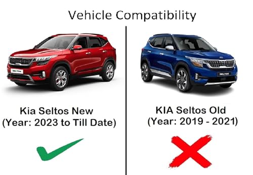 Image of Auto Hub Car Window Sunshade /Curtains Compatible with Kia Seltos (Model : 2023-2025) - Pack of 4, Seltos Sun Shade