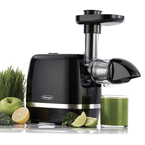 Omega Cold Press 365 Juicer Masticating For Fruit Vegetable And Leafy Greens, 150-Watt, Black (Renewed Premium) #TOP1